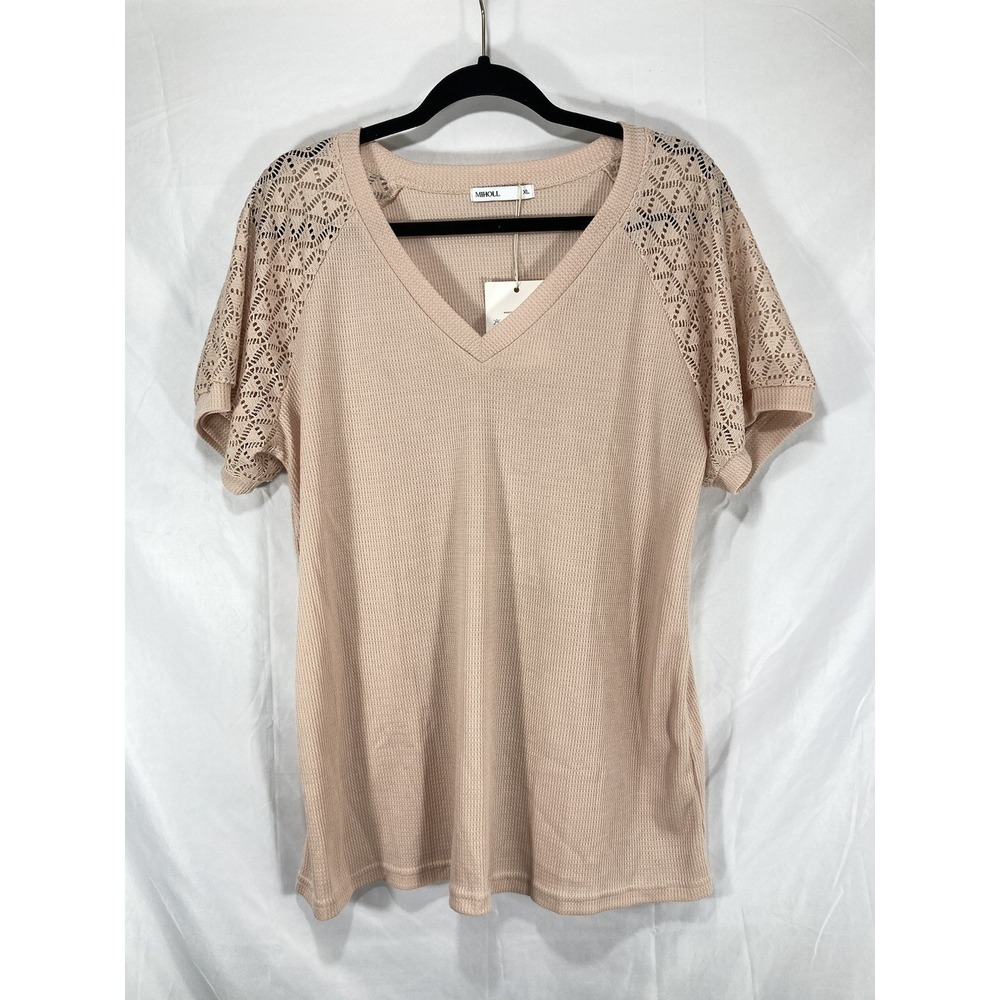 MIHOLL Boho Babydoll Style Shirt• NWT • XXL • Pink
